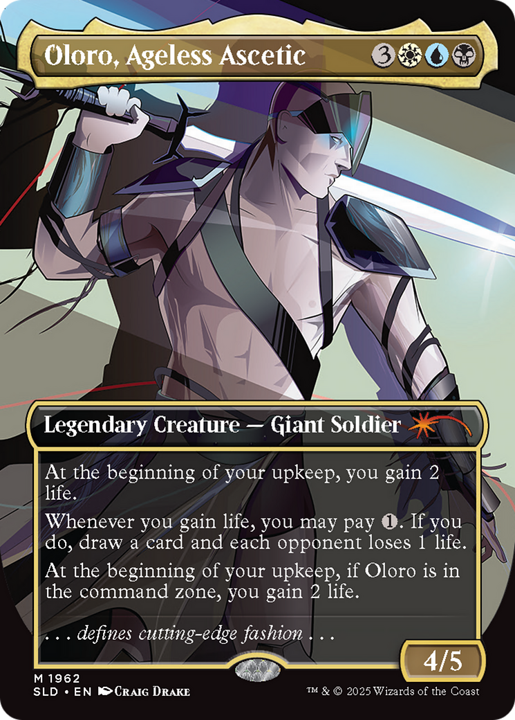 Oloro, Ageless Ascetic (SLD-1962) [Secret Lair Drop] (Borderless) Foil
