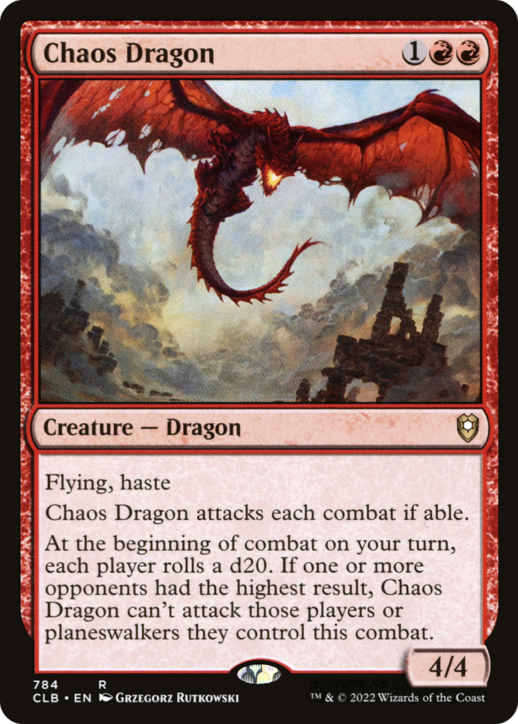 Chaos Dragon (CLB-784) [Commander Legends: Battle for Baldur's Gate]