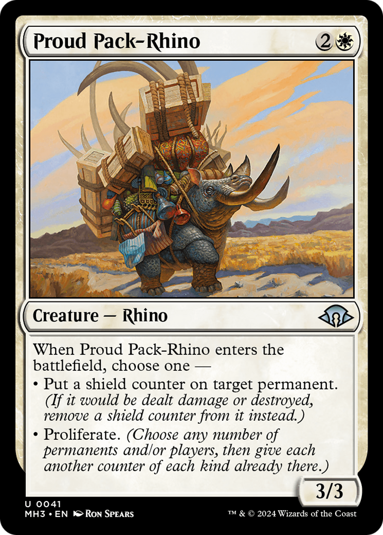 Proud Pack-Rhino (MH3-041) [Modern Horizons 3] Foil