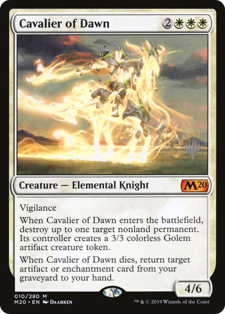 Cavalier of Dawn (PPM20-10P) [Promo Pack: Core Set 2020 Promos]