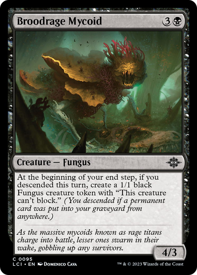 Broodrage Mycoid (LCI-095) [The Lost Caverns of Ixalan] Foil