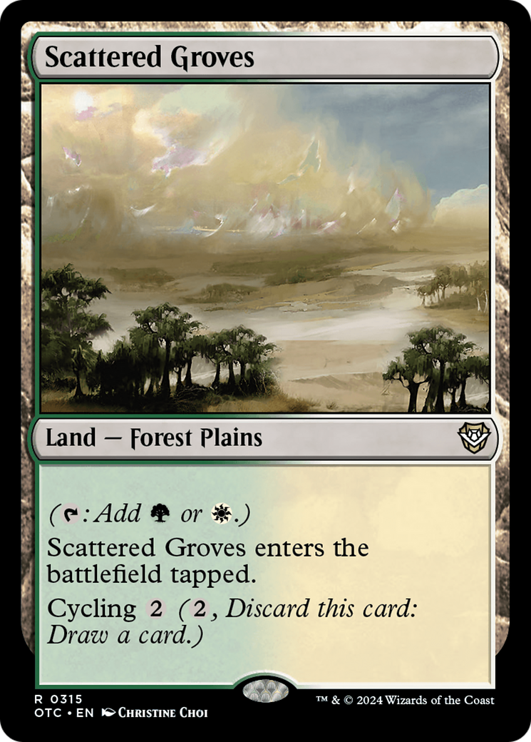 Scattered Groves (OTC-315) [Outlaws of Thunder Junction Commander]