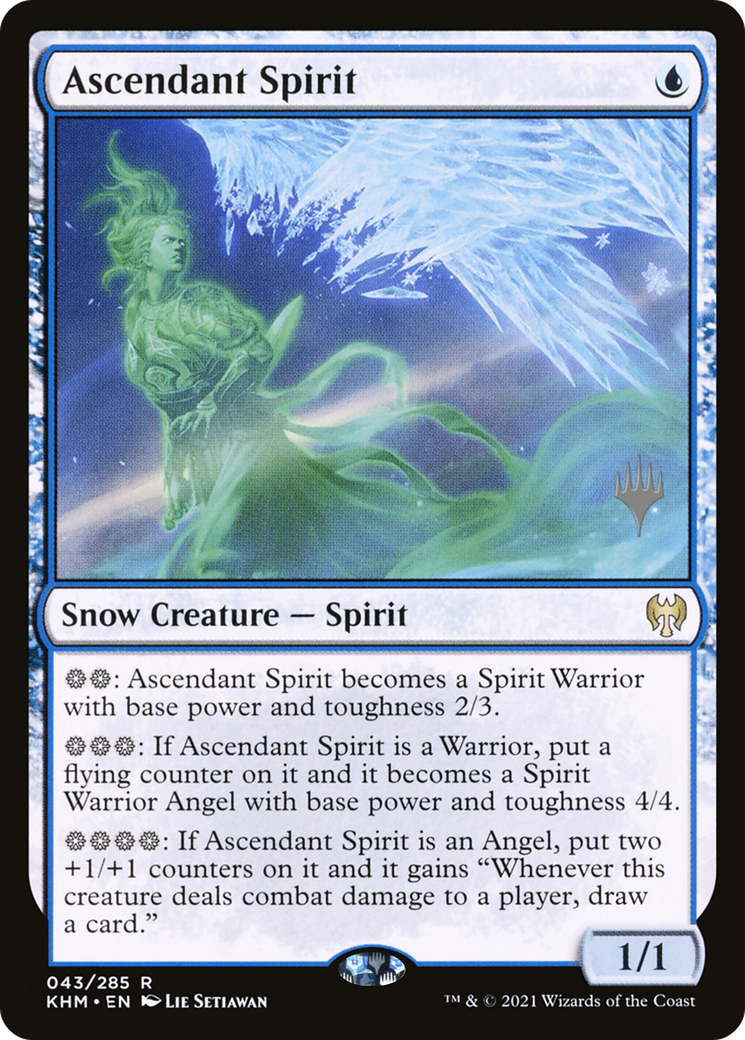 Ascendant Spirit (PPKHM-43P) [Kaldheim Promos]: (snow)