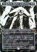 Elesh Norn, Mother of Machines (Showcase) (Step-and-Compleat Foil) (ONE-420) (Borderless) [Phyrexia: All Will Be One] Foil