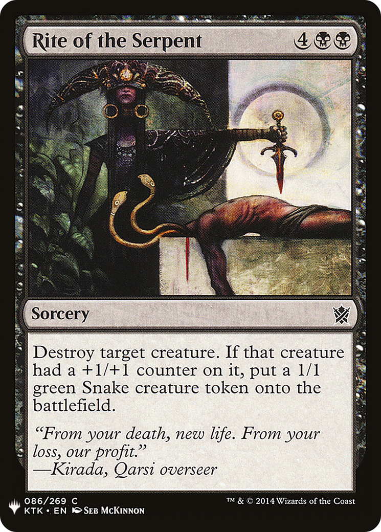 Rite of the Serpent (LIST-KTK-86) [The List]
