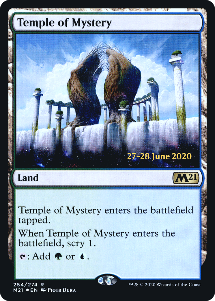 Temple of Mystery (PRE-254S) [Core Set 2021 Promos] Foil