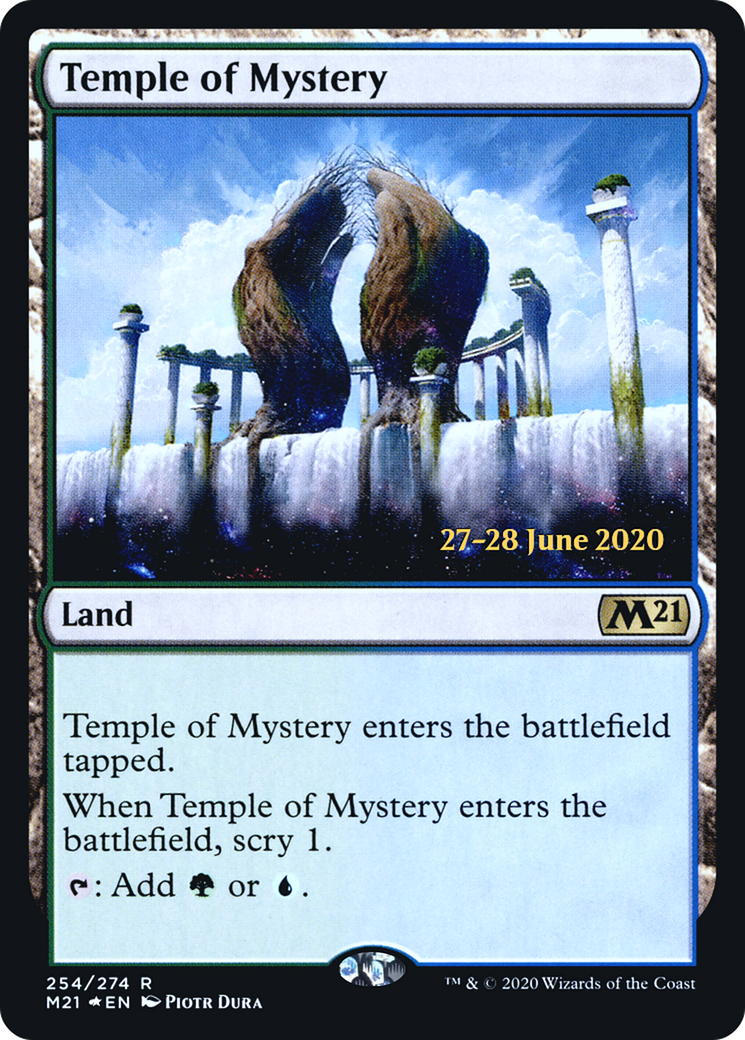 Temple of Mystery (M21) (PRE-254S) [Core Set 2021 Promos] Foil