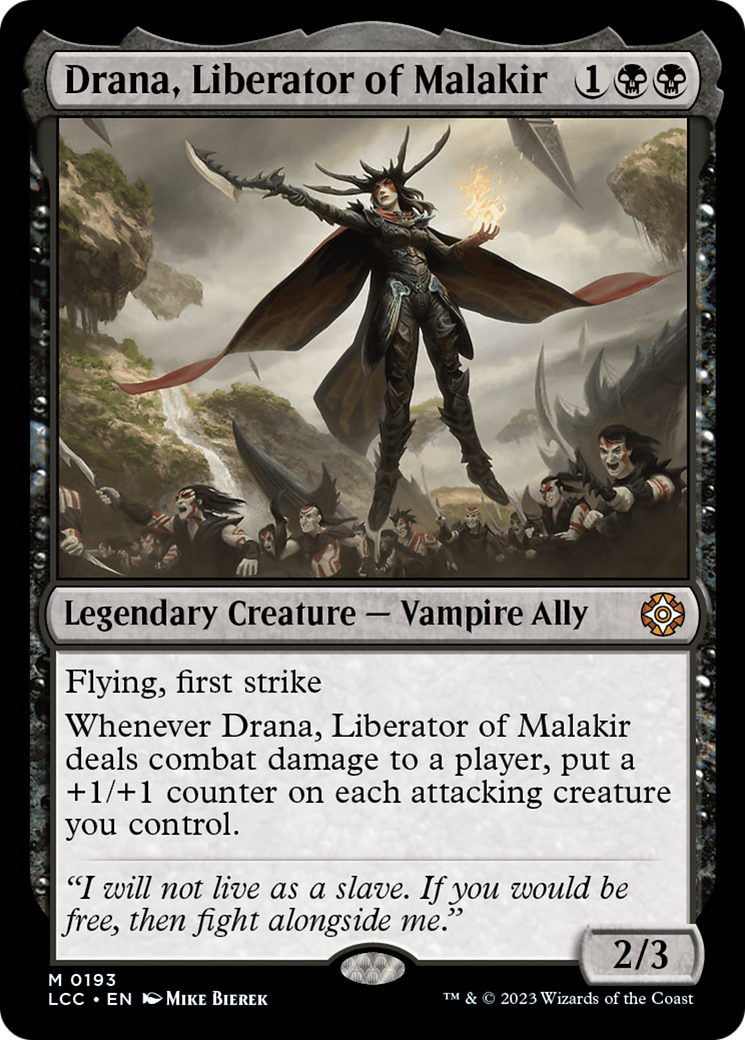 Drana, Liberator of Malakir (LCC-193) [The Lost Caverns of Ixalan Commander]
