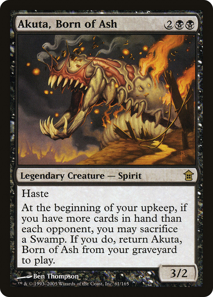 Akuta, Born of Ash (SOK-061) [Saviors of Kamigawa]