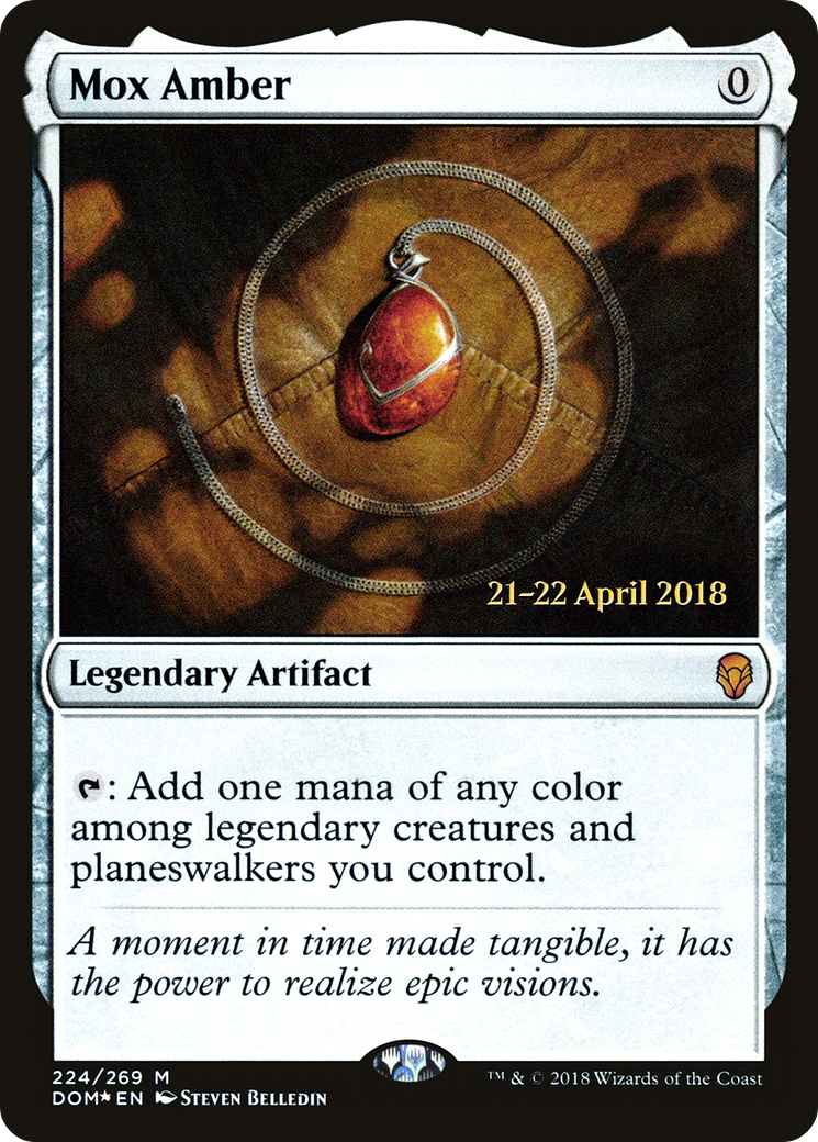Mox Amber (PRE-224S) [Dominaria Promos] Foil