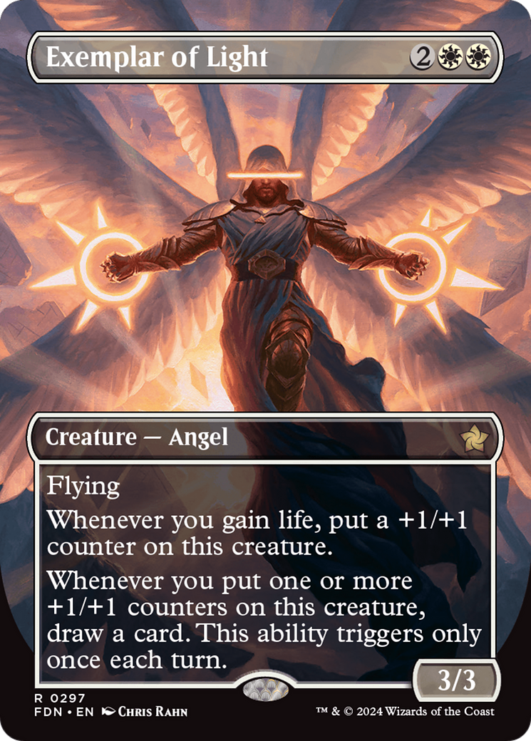 Exemplar of Light (FDN-297) [Foundations] (Borderless) Foil
