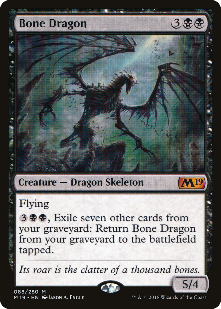 Bone Dragon (M19-088) [Core Set 2019]