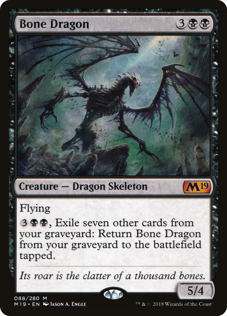 Bone Dragon (M19-088) [Core Set 2019]