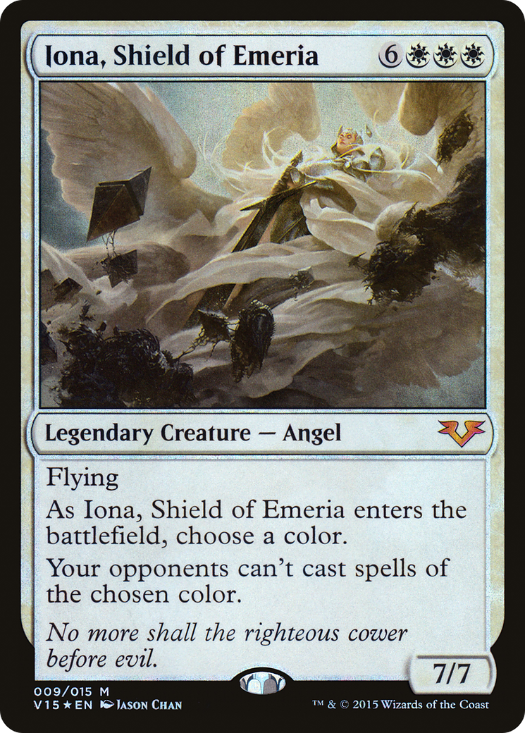 Iona, Shield of Emeria (V15-009) [From the Vault: Angels] Foil