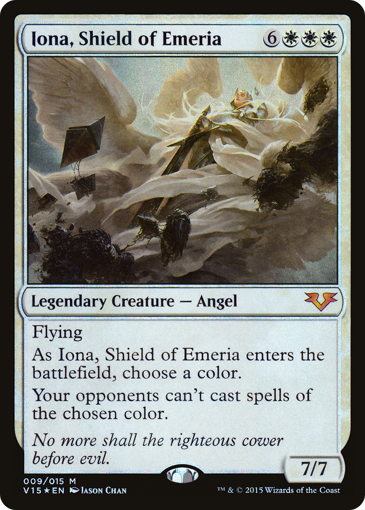 Iona, Shield of Emeria (V15-009) [From the Vault: Angels] Foil