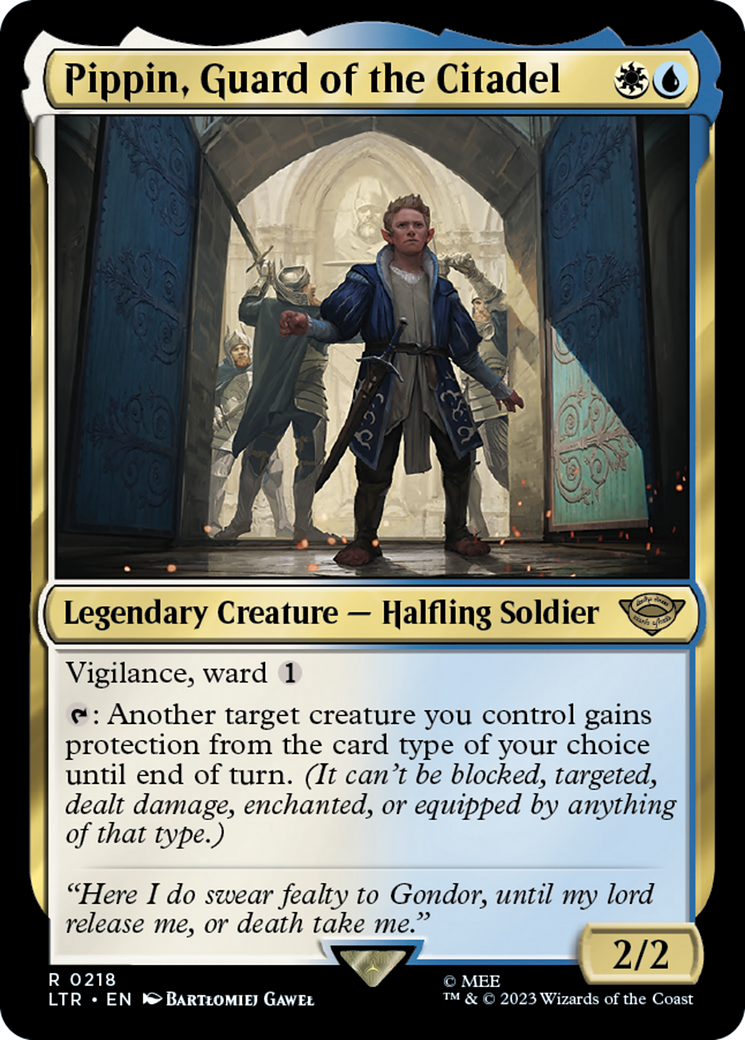 Pippin, Guard of the Citadel (LTR-218) [The Lord of the Rings: Tales of Middle-earth] Foil