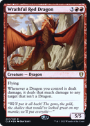 Wrathful Red Dragon (PRE-207) [Battle for Baldur's Gate Promos] Foil