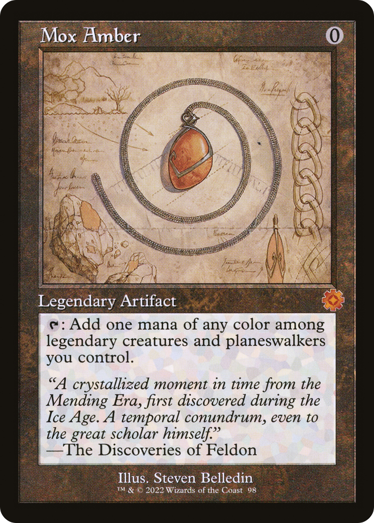 Mox Amber (Schematic) (BRR-098) [The Brothers' War Retro Artifacts]