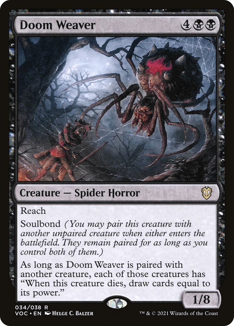 Doom Weaver (VOC-034) [Crimson Vow Commander]