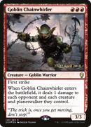 Goblin Chainwhirler (PRE-129S) [Dominaria Promos] Foil