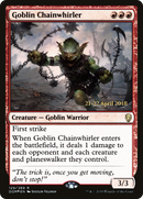 Goblin Chainwhirler (PRE-129S) [Dominaria Promos] Foil