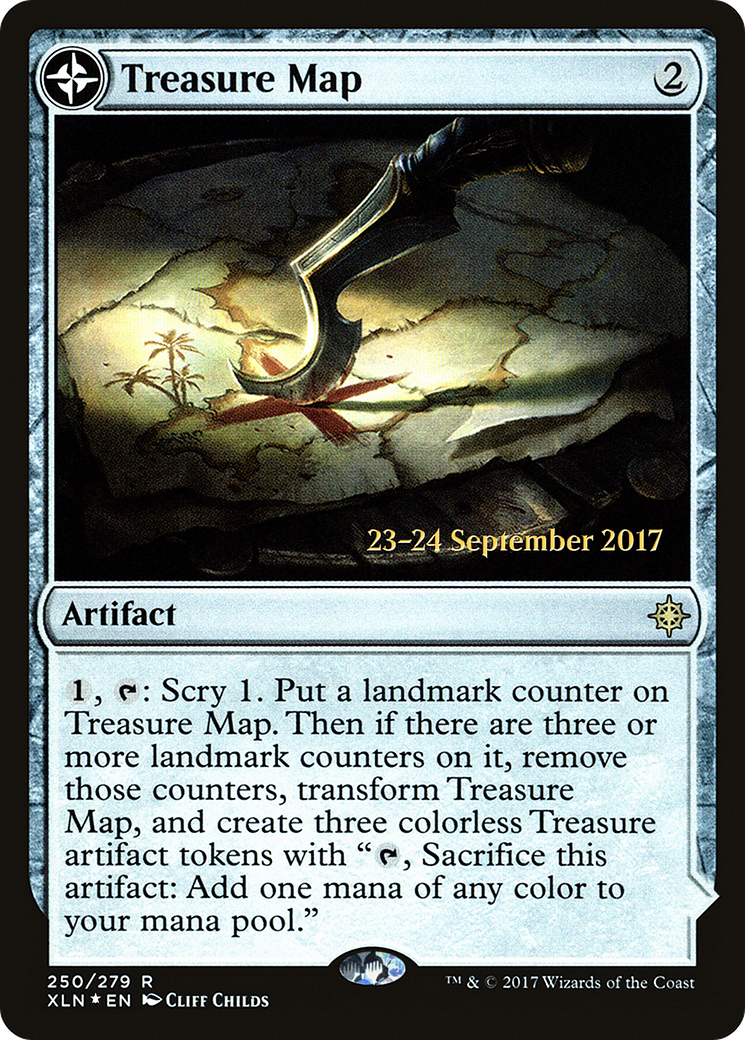 Treasure Map (XLN) (PRE-250S) [Ixalan Promos] Foil