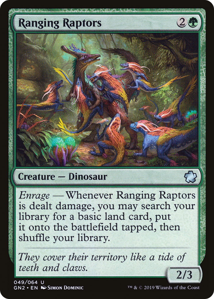 Ranging Raptors (GN2-049) [Game Night 2019]