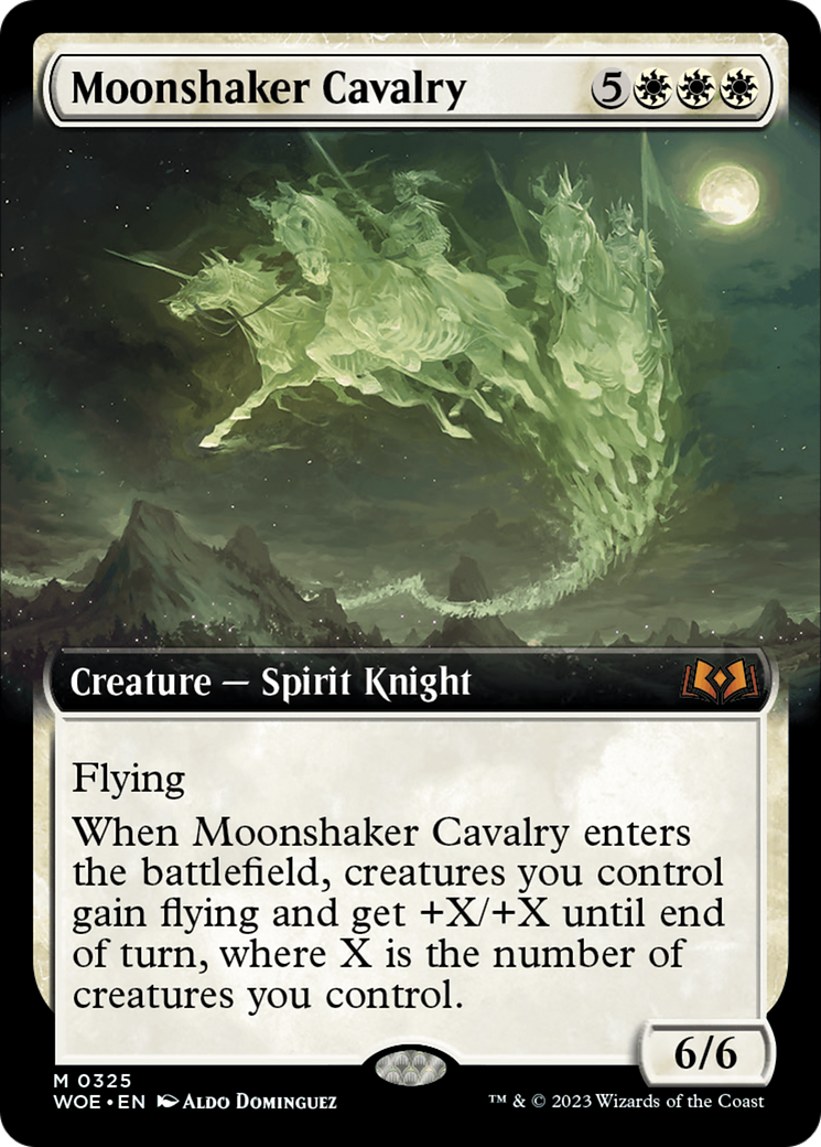 Moonshaker Cavalry (WOE-325) [Wilds of Eldraine]: (Extended Art)