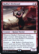 Radha's Firebrand (PRE-141) [Dominaria United Promos] Foil
