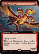 Goldlust Triad (TDC-074) [Commander: Tarkir: Dragonstorm]: (Extended Art)