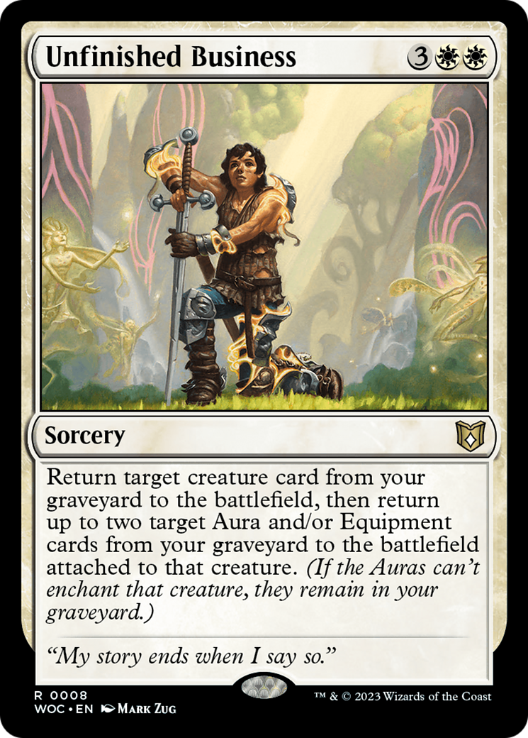 Unfinished Business (WOC-008) [Wilds of Eldraine Commander]