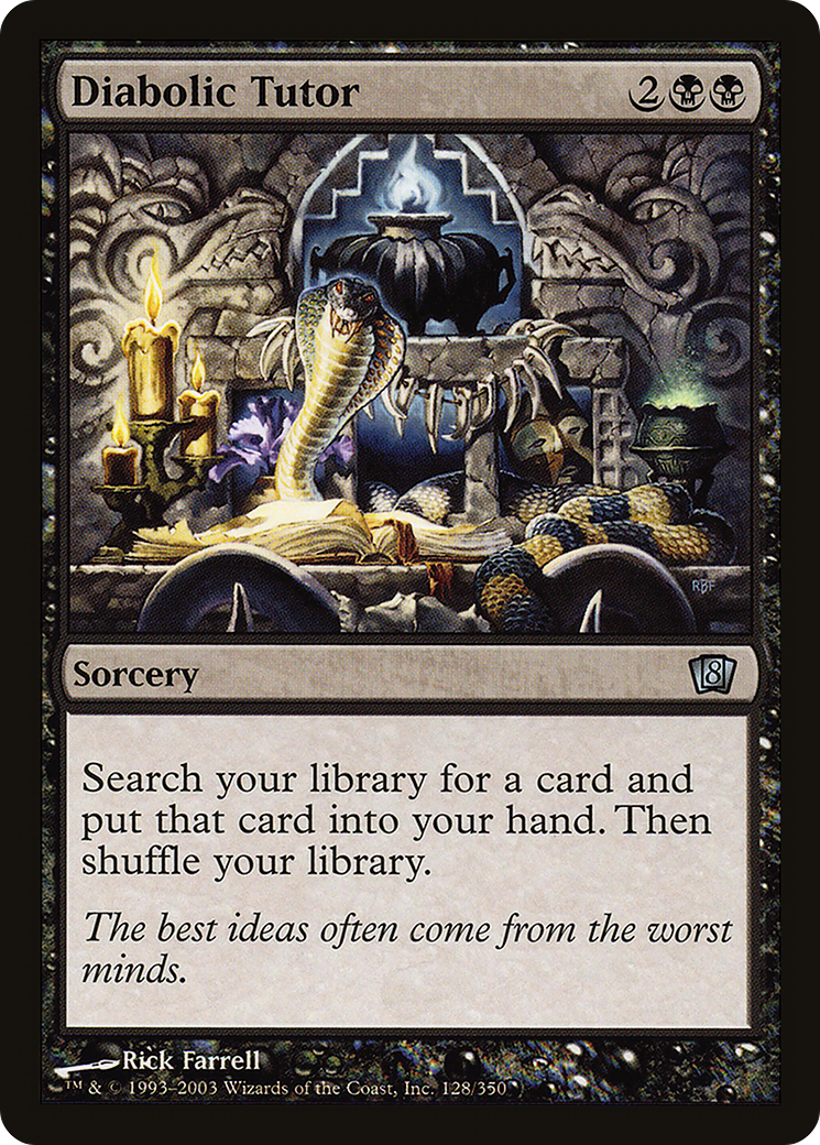 Diabolic Tutor [Eighth Edition] Foil