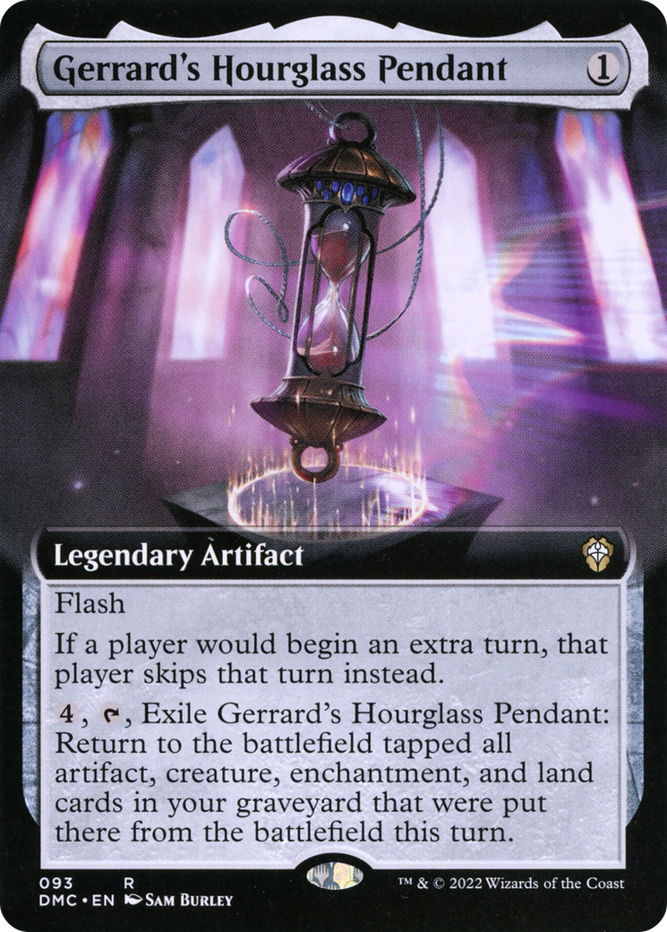 Gerrard's Hourglass Pendant (Extended Art) (DMC-093) [Dominaria United Commander]
