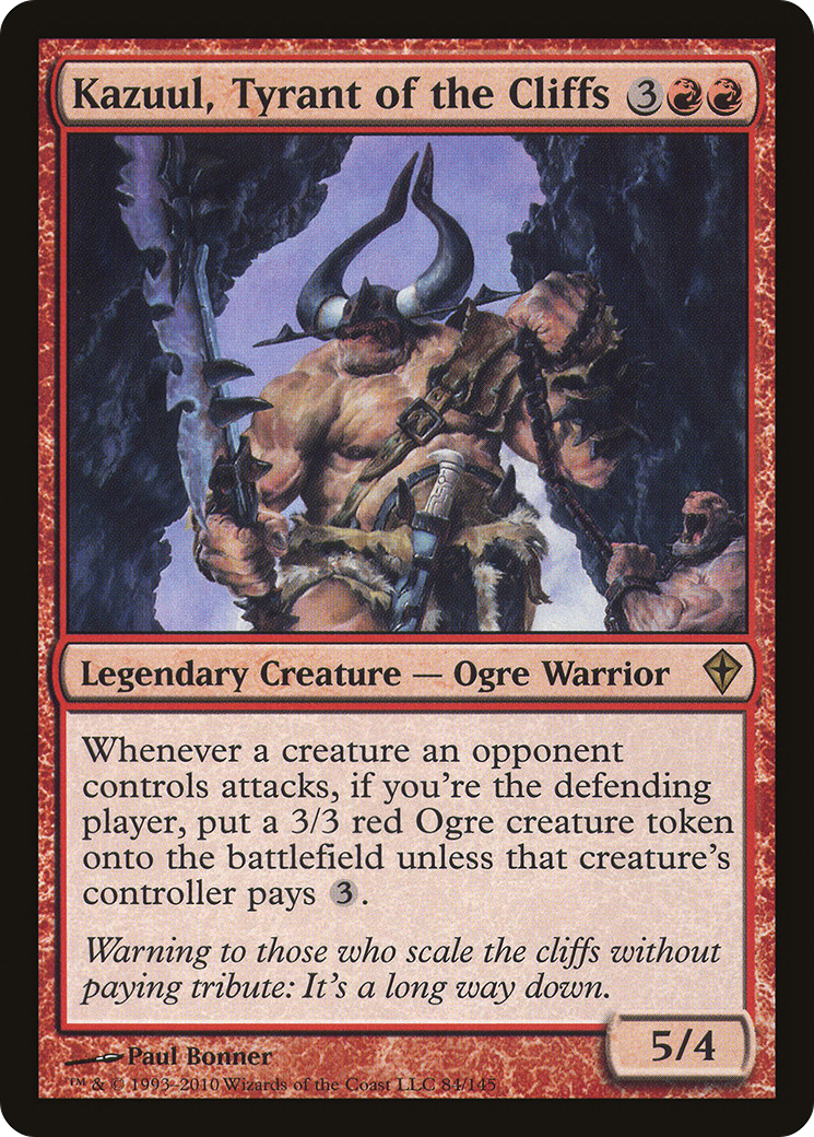 Kazuul, Tyrant of the Cliffs (WWK-084) [Worldwake] Foil