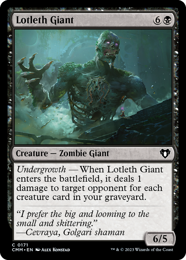 Lotleth Giant (CMM-171) [Commander Masters] Foil