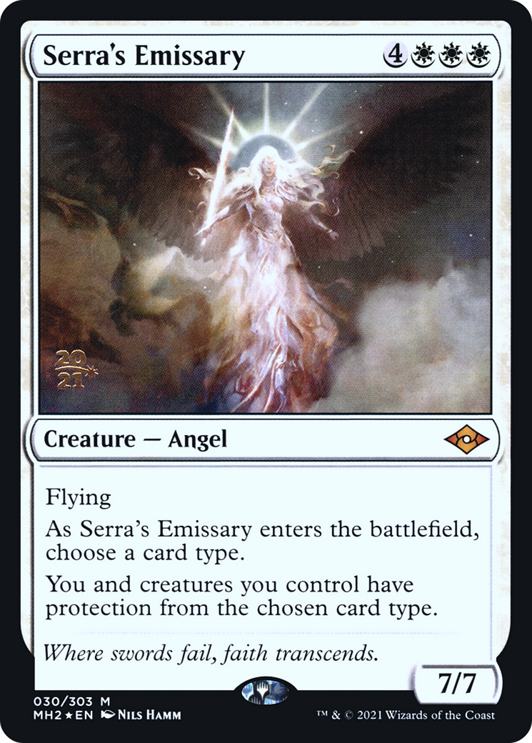 Serra's Emissary (PRE-30S) [Modern Horizons 2 Promos] Foil
