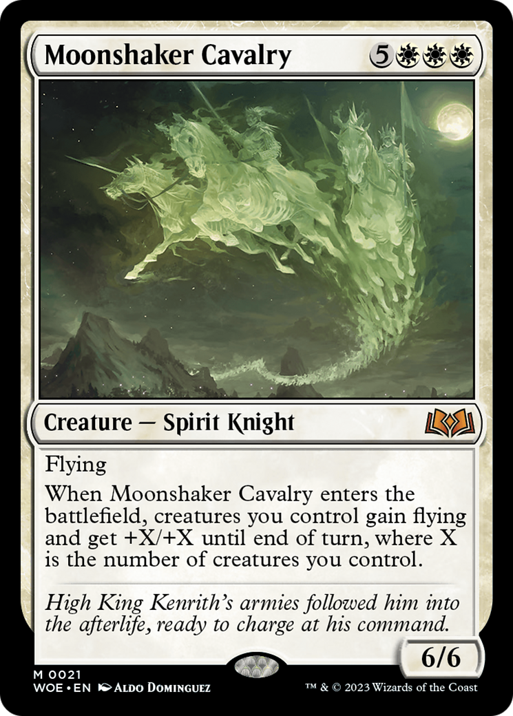 Moonshaker Cavalry (WOE-021) [Wilds of Eldraine] Foil