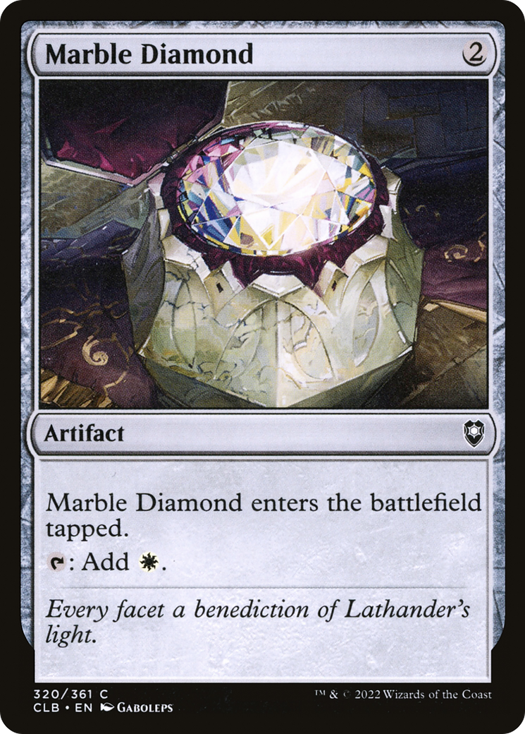 Marble Diamond (CLB-320) [Commander Legends: Battle for Baldur's Gate] Foil