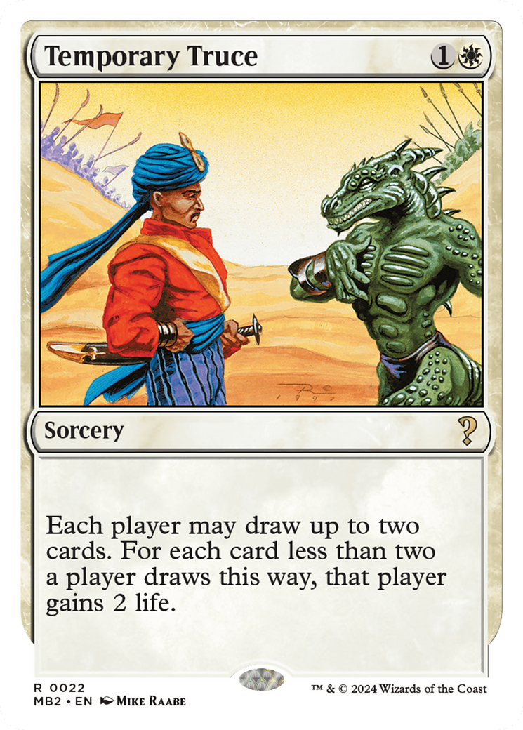 Temporary Truce (MB2-022) [Mystery Booster 2]
