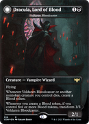 Voldaren Bloodcaster // Bloodbat Summoner (VOW-338) [Innistrad: Crimson Vow]: (Double Faced Transform) (Borderless) Foil