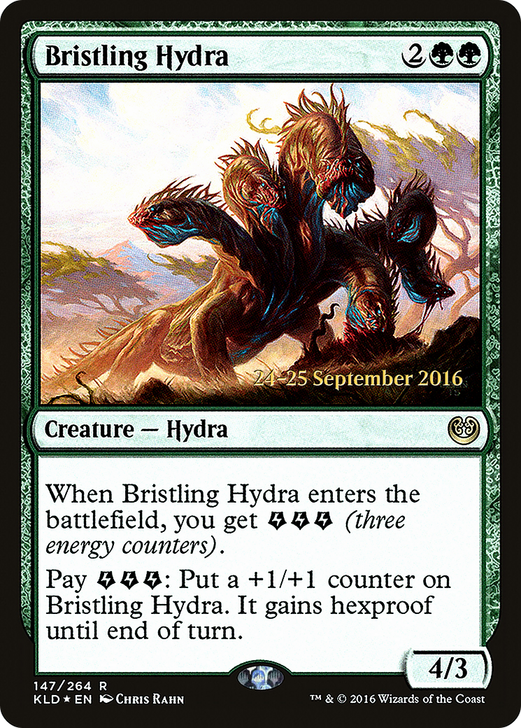 Bristling Hydra (PRE-147S) [Kaladesh Promos] Foil