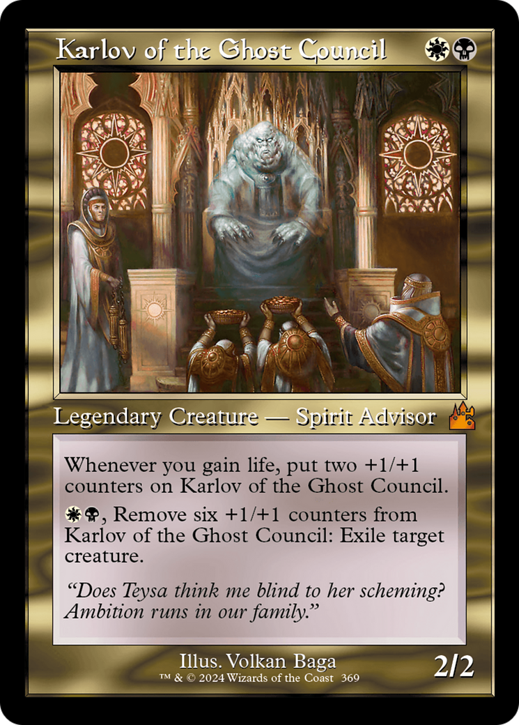 Karlov of the Ghost Council (RVR-369) [Ravnica Remastered] Foil