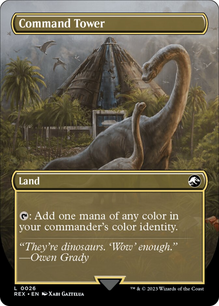 Command Tower // Command Tower (REX-026) [Jurassic World Collection] (Borderless) Foil
