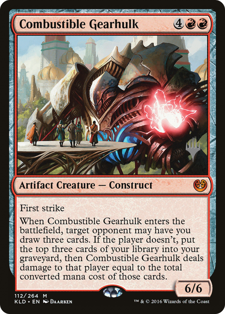 Combustible Gearhulk (PPTHB-112P) [Promo Pack: Kaladesh Promos]