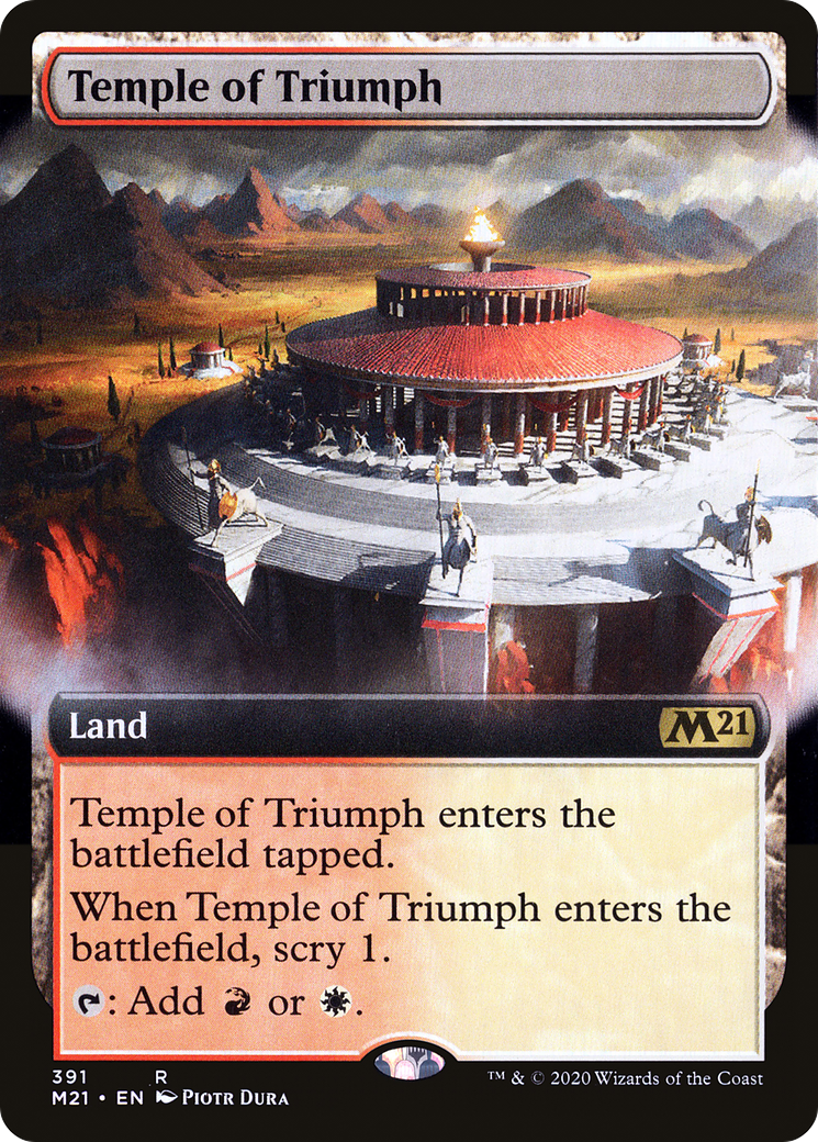 Temple of Triumph (M21-391) [Core Set 2021]: (Extended Art) Foil