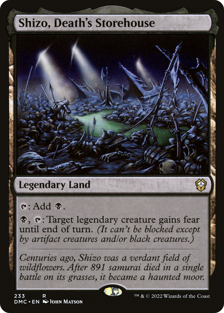 Shizo, Death's Storehouse (DMC-233) [Dominaria United Commander]