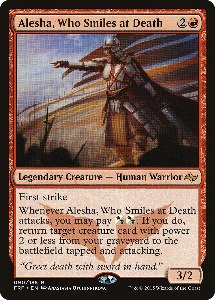 Alesha, Who Smiles at Death (FRF-090) [Fate Reforged] Foil