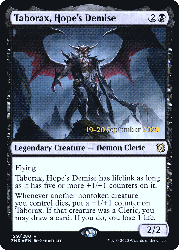 Taborax, Hope's Demise (PRE-129S) [Zendikar Rising Promos] Foil