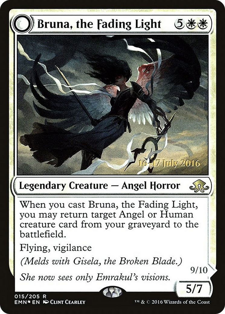 Bruna, the Fading Light (PRE-15S) [Eldritch Moon Promos] Foil