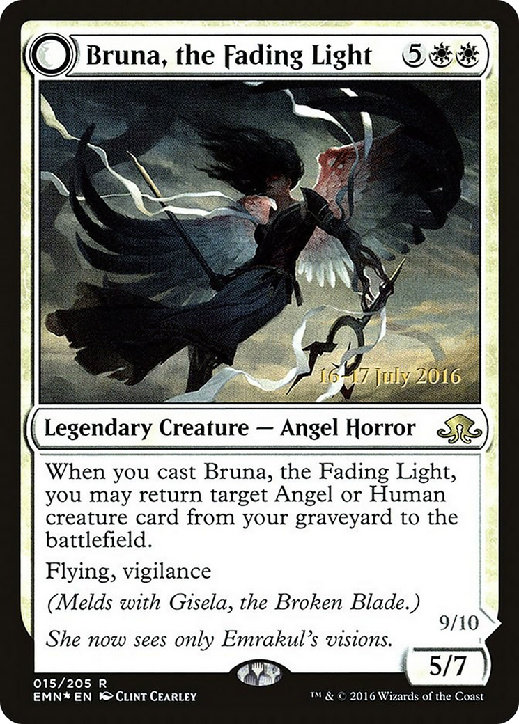 Bruna, the Fading Light (PRE-15AS) [Eldritch Moon Promos]: (mooneldrazidfc) Foil